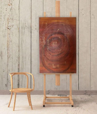 Wandkunst - Goldrausch 02 40x60 - Öl auf Leinwand