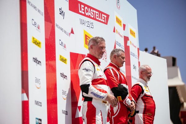 Andreas König Siegerehrung Ferrari Challenge Europe Round 2 Paul Ricard