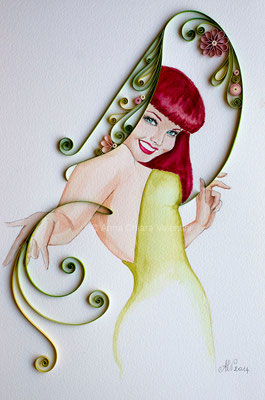 "lovely smile" 29x21cm