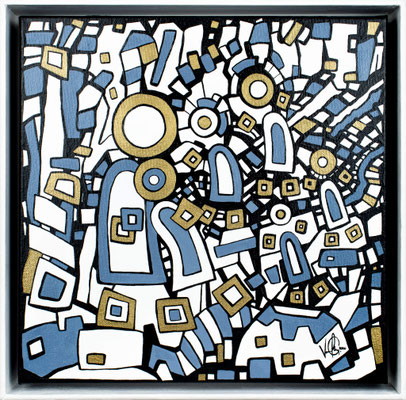 Veronika Spleiss "Rückkehr" 2020, 30x30 cm, Privatsammlung Deutschland