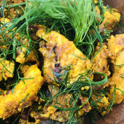 Rührtofu vegan. veganes Rührei