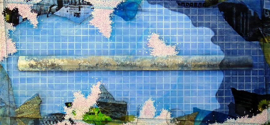 Catharsis ～刹那の花筏Ⅲ～　W1112×H520㎜