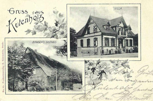 Postkarte aus Kutenholz von 1906