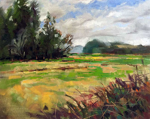 "Dodge Valley in Autumn" • Oil on canvas • 16" x 20"