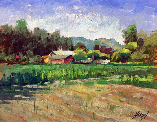 "Early Corn" • Oil on board • 11" x 14" • $300