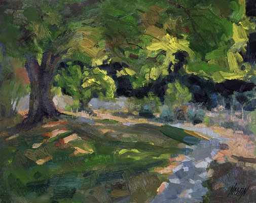 "The Path Less Traveled" • Oil on board • 11" x 14" • $300