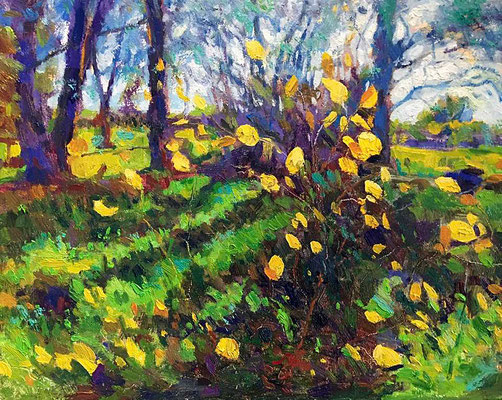 "Last Leaves" • Oil on canvas • 16" x 20"