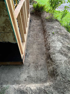 May 14, 2025. The completed trench.