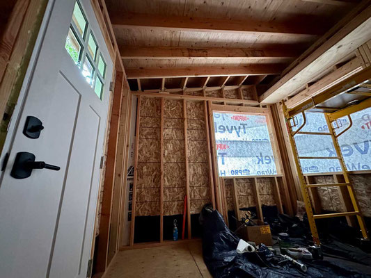 July 2, 2015. Interior view showing installed door.