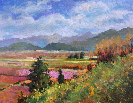 "Overlooking Dodge Valley" • Oil on board • 11" x 14"
