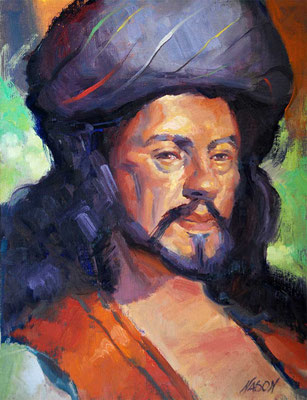 "The Pirate" • Oil on board • 16" x 12" • $375