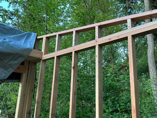April 29, 2025. This shows the slanting portion above the right side wall.