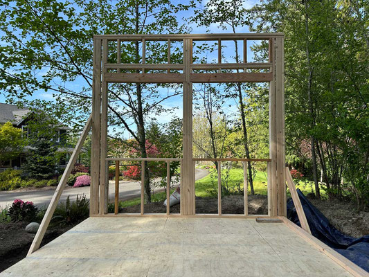 April 19, 2025. Interior view of the first wall.