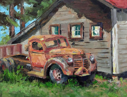 "Old Timer" • Oil on board • 11" x 14"
