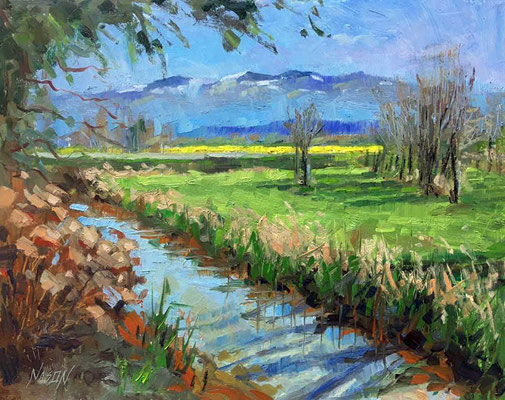"Early Spring" • Oil on board • 11" x 14"