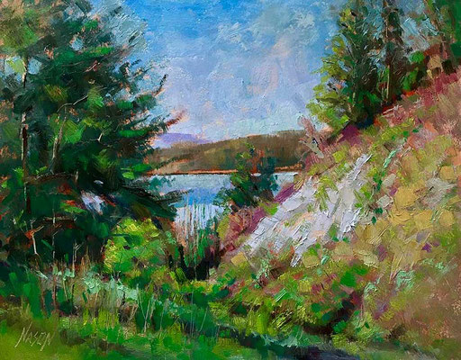 "Bay View" • Oil on board • 11" x 14" • $300
