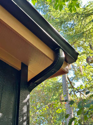 September 22, 2025. Installed rain gutter and drain.