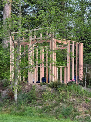 April 24, 2025. The forth wall goes up in back, where the door will be located.