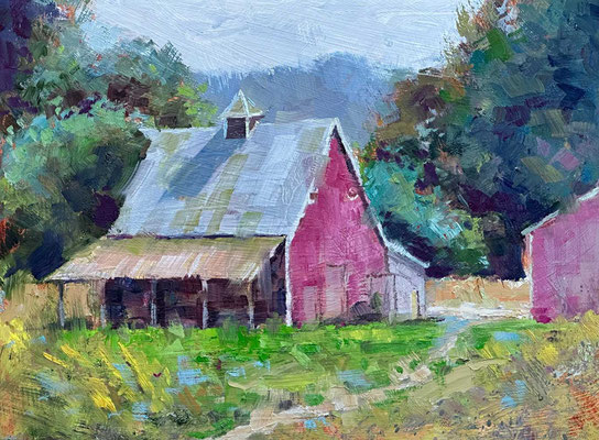 "Tin Roof" • Oil on board • 12" x 16" • $375