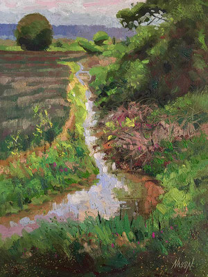 "After the Rain" • Oil on board • 16" x 12" • $450