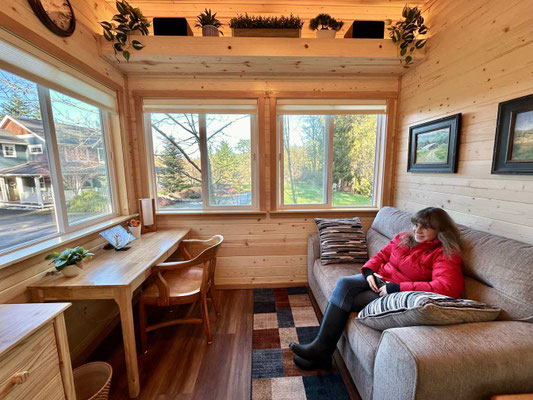 February 8, 2026. Lisa enjoying the finished studio.