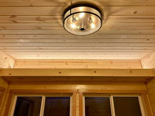 December 19, 2025. Closeup of ceiling and strip lights.