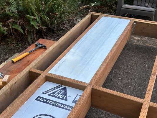 March 31, 2025. Each bay was fitted with two layers of 2" foam insulation on top of the plywood, for an "R" value of 25.6.