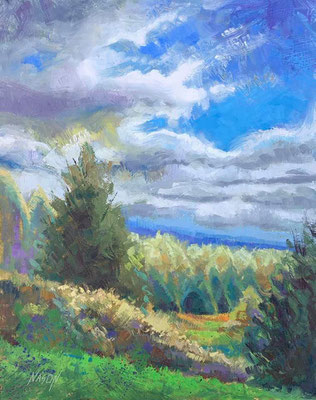 "Heavenly View" • Oil on board • 14" x 11" • $200