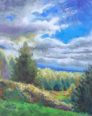 "Heavenly View" • Oil on board • 14" x 11" • $200