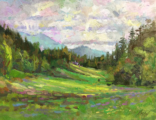 "Inviting Valley" • Oil on board • 11" x 14" • $300