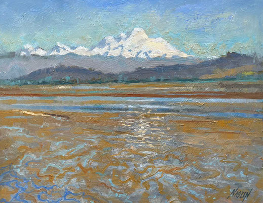 "Low Tide" • Oil on board • 11" x 14" • $300