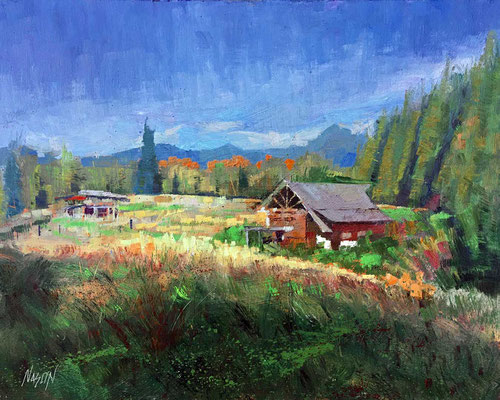 "Abandoned But Not Forgotten" • Oil on board • 11" x 14" • $300