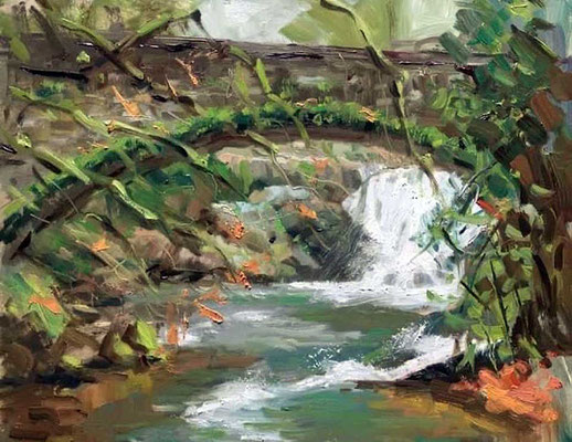 "Watcom Falls" • Oil on board • 11" x 14" • $300