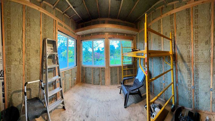 September 14, 2025. Wide angle view of insulated interior.