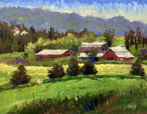 "Country Living" • Oil on board • 11" x 14" • $200