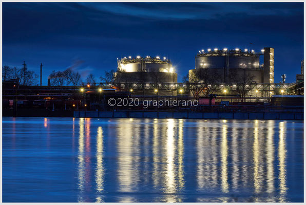 BASF Ludwigshafen Blaue Stunde