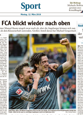 Daniel Baier und Michael Gregoritsch, FC Augsburg