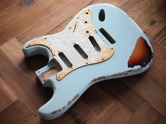 MJT製 テレキャスターボディ ソニックブルー MJTテレキャスレリック