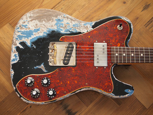 MJT - Telecaster Custom - Black Over LPB - Dirty Relic MJT - Telecaster Custom - Black Over LPB - Dirty Relic