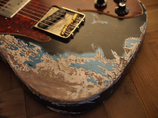 MJT - Telecaster Custom - Black Over LPB - Dirty Relic MJT - Telecaster Custom - Black Over LPB - Dirty Relic