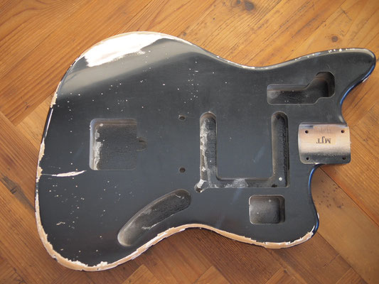 MJT - Jaguar Body - Black - Heavy Relic - SPOON - MJT MJT - Jaguar Body - Black - Heavy Relic - SPOON - MJT