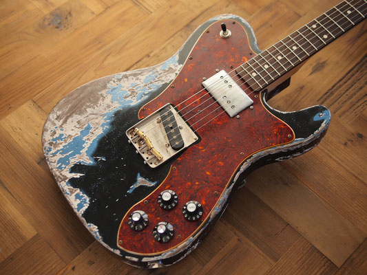 MJT - Telecaster Custom - Black Over LPB - Dirty Relic MJT - Telecaster Custom - Black Over LPB - Dirty Relic