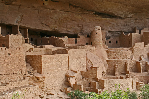 Felsbehausungen (Cliff Dwellings) ca. 800 Jahre alt der Anasazi Indianer
