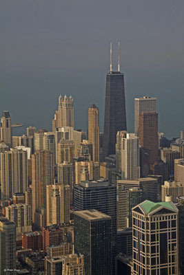 Blick von Willis Tower (ehemals Sears Tower) Chicago, September 2010