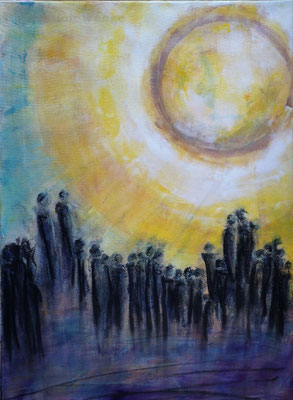 8. Mischtechnikt auf Leinwand - 50x70 cm - 2023