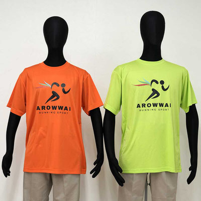4.1オンス ドライシルキータッチ Tシャツ（オレンジ：Ｌ：女性マネキン着用／ライムグリーン：ＸＬ：男性マネキン着用）