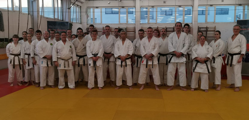 JKF Wado-Kai Course 17., 18.02.2024 in Budapest, Dan examination. Congratulations on passing the exam!