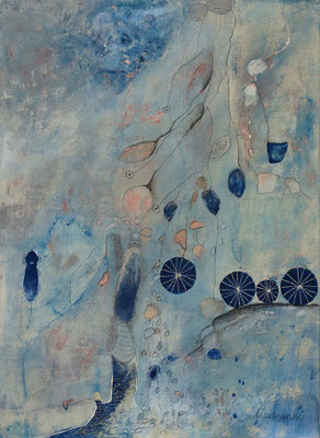 Neptun sucht Salacia,  80 x 110 cm