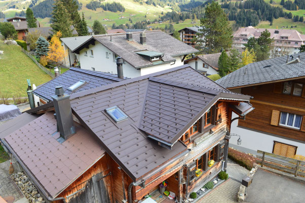 Chalet, Dachschindel, Nussbraun