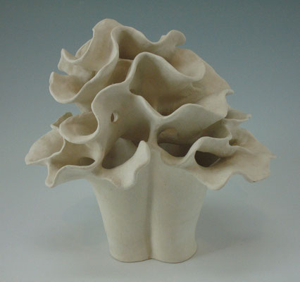 Clay Bouquet Lantern  (10" x  10" x 9") SOLD